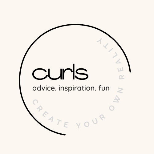 Curly Girl Method Logo, Advice, Inspiration, Fun, Create Your Own Reality